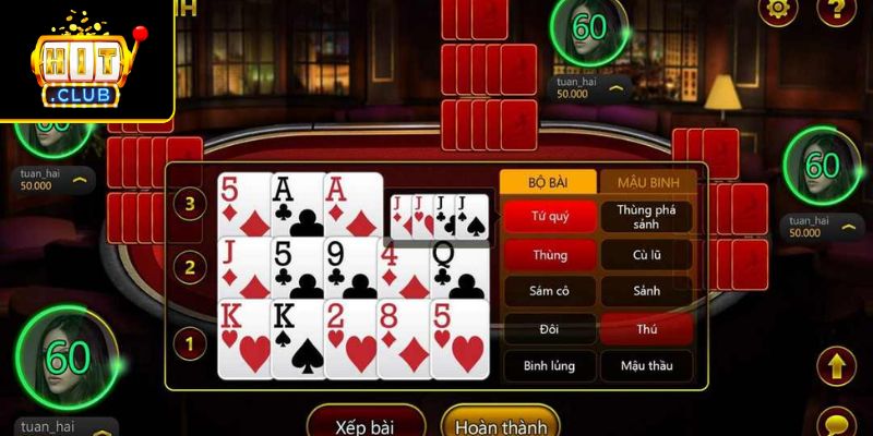 Cách chơi Mậu Binh tại Hitclub